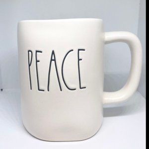 Rae Dunn PEACE LL Ceramic Coffee Cup Mug